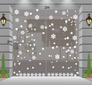 Decal dán tường Bông hoa tuyết 2021
