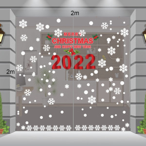 Decal dán tường Bông tuyết, Chúc mừng giáng sinh và năm mới 2024