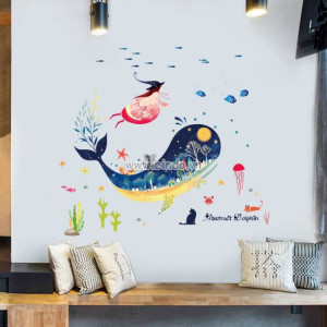Decal dán tường Decal cá đại dương 6 dán tường, phòng bé, có sẵn keo, mới nhất tại TPHCM Decal dán tường Decal cá đại dương 6 dán tường, phòng bé, có sẵn keo, mới nhất tại TPHCM