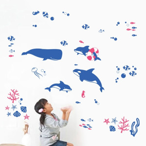 Decal dán tường Cá heo đại dương
