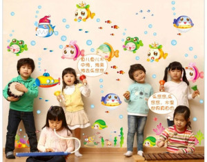 Decal dán tường Cá sắc màu nghộ nghĩnh decal dán tường, phòng bé , chi tiết rời, mới nhất ở TPHCM Decal dán tường Cá sắc màu nghộ nghĩnh decal dán tường, phòng bé , chi tiết rời, mới nhất ở TPHCM