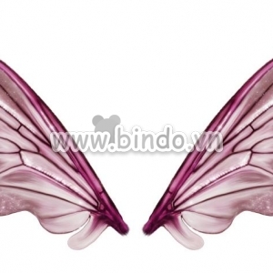 Decal dán tường Tranh Cánh bướm 3D tím Decal dán tường Tranh Cánh bướm 3D tím