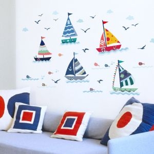 Decal dán tường Decal dán cánh bườm đại dương sắc màu, dán theo sở thích, dán lớp học mầm non, TPHCM Decal dán tường Decal dán cánh bườm đại dương sắc màu, dán theo sở thích, dán lớp học mầm non, TPHCM