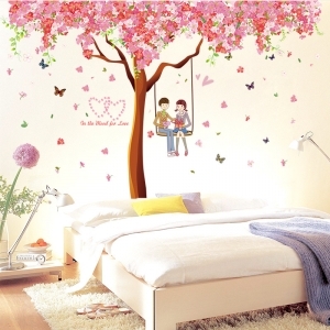 Decal dán tường Decal dán cây hồng tình yêu, chi tiết rời, dán phòng khách, TPHCM 2,20 x 2,17 (m) (dài x rộng) Decal dán tường Decal dán cây hồng tình yêu, chi tiết rời, dán phòng khách, TPHCM 2,20 x 2,17 (m) (dài x rộng)