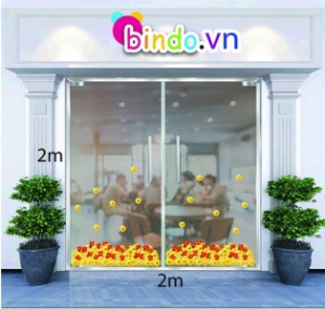 Decal dán tường Chân đồng tiền vàng Decal dán tường Chân đồng tiền vàng