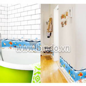 Decal dán tường Chân tường đại dương 1