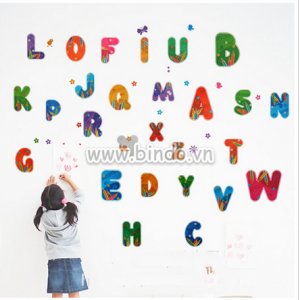 Decal dán tường Chữ cái 3