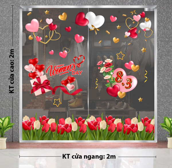 Decal dán tường Combo 34 - Decal chữ 8 tháng 3 Decal dán tường Combo 34 - Decal chữ 8 tháng 3