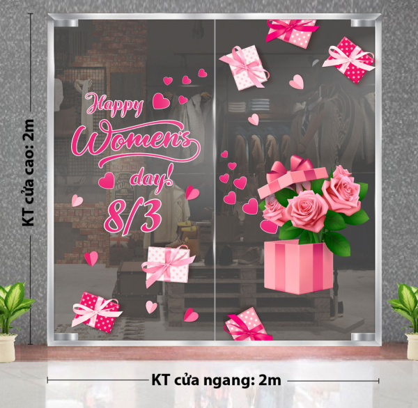 Decal dán tường Combo 39- Decal chữ 8 tháng 3 Decal dán tường Combo 39- Decal chữ 8 tháng 3