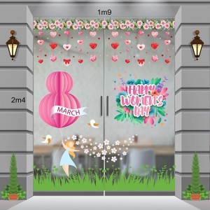 Decal dán tường Combo 831 - Trang trí 8 tháng 3 (8/3) dán cửa kính đẹp Decal dán tường Combo 831 - Trang trí 8 tháng 3 (8/3) dán cửa kính đẹp