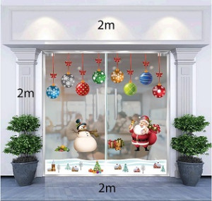 Decal dán tường Decal Combo Noel N1 Decal dán tường Decal Combo Noel N1
