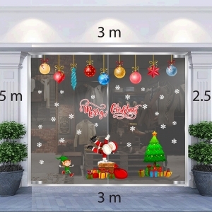 Decal dán tường Decal Combo Noel N14 Decal dán tường Decal Combo Noel N14