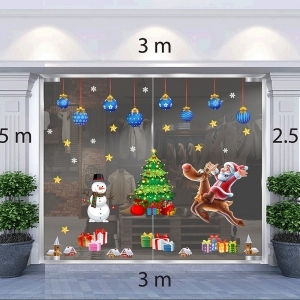 Decal dán tường Decal Combo Noel N15 Decal dán tường Decal Combo Noel N15