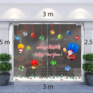 Decal dán tường Decal Combo Noel N16 Decal dán tường Decal Combo Noel N16