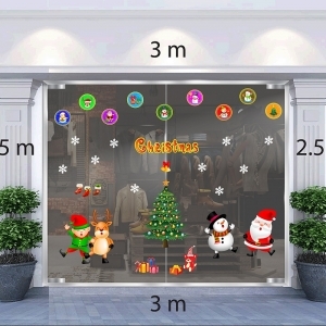 Decal dán tường Decal Combo Noel N20 Decal dán tường Decal Combo Noel N20