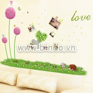 Decal dán tường Combo Tú cầu dạ quang Decal dán tường Combo Tú cầu dạ quang