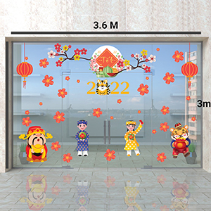 Decal dán tường Combo TV24 decal tết xuân nhâm dần thần tài vui xuân cùng gia đình hổ Decal dán tường Combo TV24 decal tết xuân nhâm dần thần tài vui xuân cùng gia đình hổ