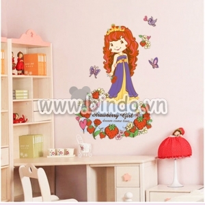 Decal dán tường Công chúa cổ tích