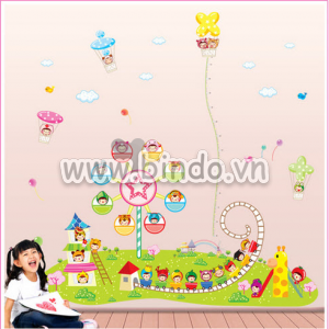 Decal dán tường Công viên size đại