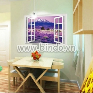 Decal dán tường Cửa sổ hoa tím decal dán, trang trí phòng khách, phong cách hàn quốc, đẹp tại TPHCM Decal dán tường Cửa sổ hoa tím decal dán, trang trí phòng khách, phong cách hàn quốc, đẹp tại TPHCM