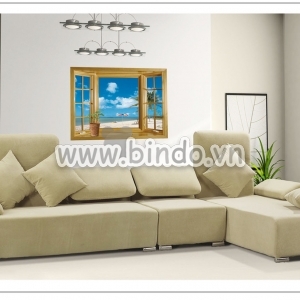 Decal dán tường Cửa sổ trời xanh decal dán tường, phòng khách, kiểu hàn quốc, cao cấp TPHCM Decal dán tường Cửa sổ trời xanh decal dán tường, phòng khách, kiểu hàn quốc, cao cấp TPHCM