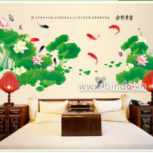Decal dán tường Đầm sen (hoa sen) to Decal dán tường Đầm sen (hoa sen) to