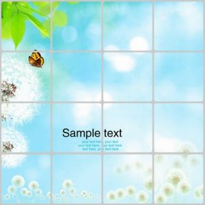 Decal dán tường Miếng dán bêp 60cm x 90cm hoa bồ công anh chống dầu mỡ Decal dán tường Miếng dán bêp 60cm x 90cm hoa bồ công anh chống dầu mỡ