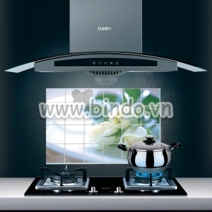 Decal dán tường Dán bếp Hoa hồng trắng (60x90) Decal dán tường Dán bếp Hoa hồng trắng (60x90)