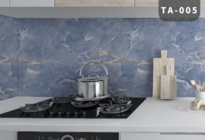 Decal dán tường Miếng giấy dán bếp giả đá hoa cương xanh ngọc bích tráng nhôm, chống cháy, chống nước Decal dán tường Miếng giấy dán bếp giả đá hoa cương xanh ngọc bích tráng nhôm, chống cháy, chống nước