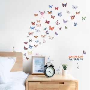 Decal dán tường Decal đàn bướm sắc màu decal dán tường, lớp học mầm non, dán theo sở thích, giá rẻ ở TPHCM Decal dán tường Decal đàn bướm sắc màu decal dán tường, lớp học mầm non, dán theo sở thích, giá rẻ ở TPHCM