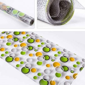 Decal dán tường Dán kính 3D kim tuyến hình tròn đủ màu