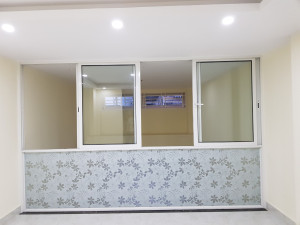 Decal dán tường Dán Kính lá phong 3D