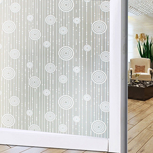 Decal dán tường Dán kính những vòng tròn trắng Decal dán tường Dán kính những vòng tròn trắng