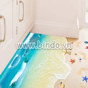 Decal dán tường Decal dán dấu chân đại dương 3d, chi tiết rời, dán tường phòng bé, 0,9 x 0,80(m) (dài x rộng) tại TPHCM