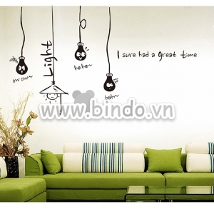 Decal dán tường Decal dán tường dây bóng đèn đen, có sẵn keo dán 2 mặt, dán quán cafe, cao cấp ở TPHCM Decal dán tường Decal dán tường dây bóng đèn đen, có sẵn keo dán 2 mặt, dán quán cafe, cao cấp ở TPHCM