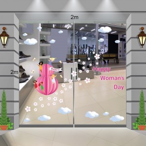 Decal Dán Tường 8/3 Happy Woman Day mừng ngày quốc tế phụ nữ dán kính đẹp tại TP.HCM