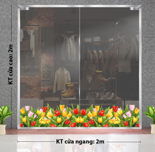 Decal dán tường Decal 8/3 Trang trí cửa kính - mẫu 39 Decal dán tường Decal 8/3 Trang trí cửa kính - mẫu 39