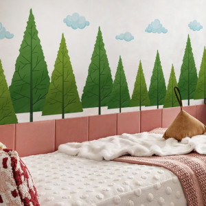 Decal dán tường Decal chân tường cây xanh Decal dán tường Decal chân tường cây xanh