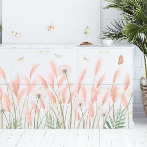 Decal dán tường Decal dán chân tường hoa cỏ may, dán góc cầu thang ở TPHCM Decal dán tường Decal dán chân tường hoa cỏ may, dán góc cầu thang ở TPHCM