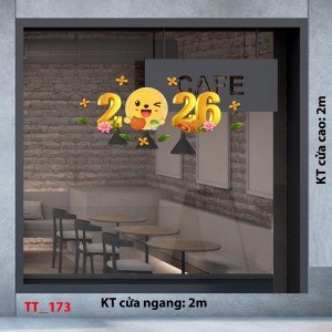 Decal dán tường Decal Tết trung thu mẫu 173