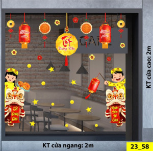 Decal dán tường Tết trung thu - Bé chơi trung thu Decal dán tường Tết trung thu - Bé chơi trung thu