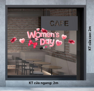 Decal dán tường Decal chữ 8 tháng 3 (8/3) món quà 8/3 Decal dán tường Decal chữ 8 tháng 3 (8/3) món quà 8/3