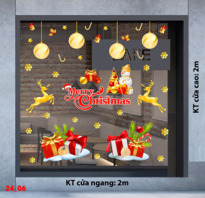 Decal dán tường Decal Noel - Đôi tuần lộc vàng 1 Decal dán tường Decal Noel - Đôi tuần lộc vàng 1