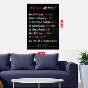 Decal dán tường Decal chữ Nội quy ăn nhậu Decal dán tường Decal chữ Nội quy ăn nhậu