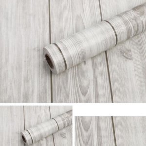 Decal dán tường Giấy dán tường giả gỗ trắng xám có sẵn keo khổ 45cm x 10 mét dài Decal dán tường Giấy dán tường giả gỗ trắng xám có sẵn keo khổ 45cm x 10 mét dài