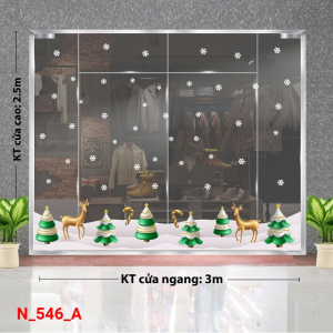 Decal dán tường Decal dán   Noel 546A Decal dán tường Decal dán   Noel 546A