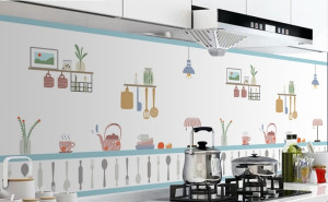 Decal dán tường Decal dán bếp dụng cụ bếp xinh Decal dán tường Decal dán bếp dụng cụ bếp xinh