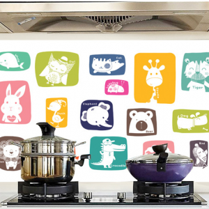Decal dán tường Decal dán bếp vườn thú