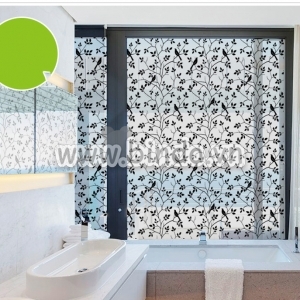 Decal dán tường Decal dán kính cây và chim