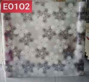 Decal dán tường Decal dán kính hoa 5 cánh trắng đen Decal dán tường Decal dán kính hoa 5 cánh trắng đen